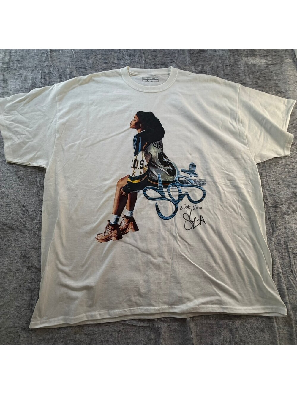 Headgear Classics T-Shirt Men's White 3XL SZA SOS Graphic Cotton Crew Neck